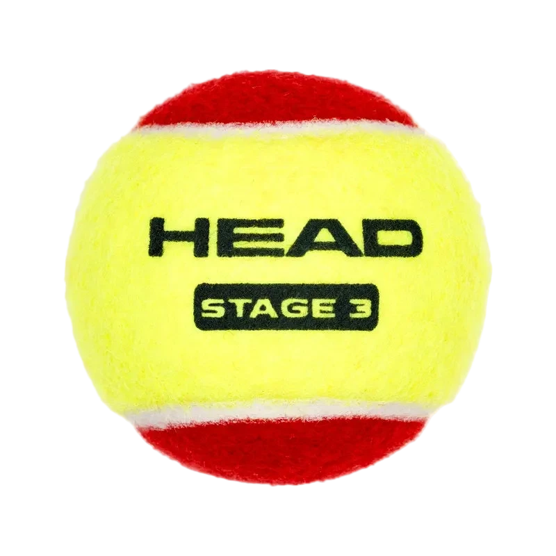 HEAD TIP Tennis Balls Stage Red 3-Ball Pack