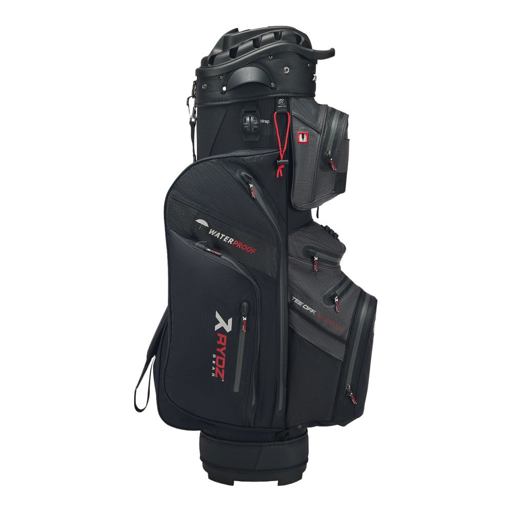 Navigator QO14 Waterproof Cart Bag Black/Charcoal/Red