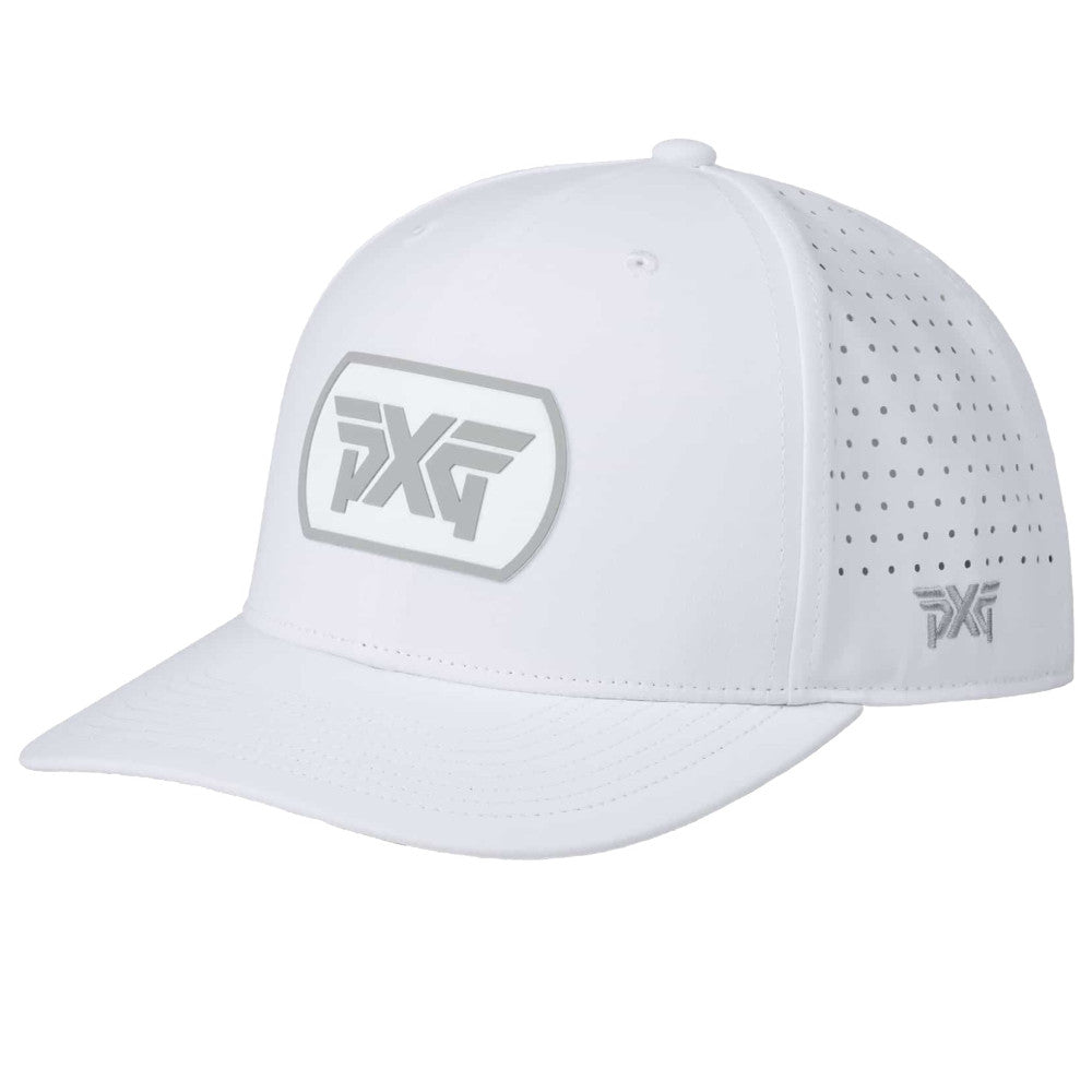 Men's Dog Tag Snapback Cap White/Grey