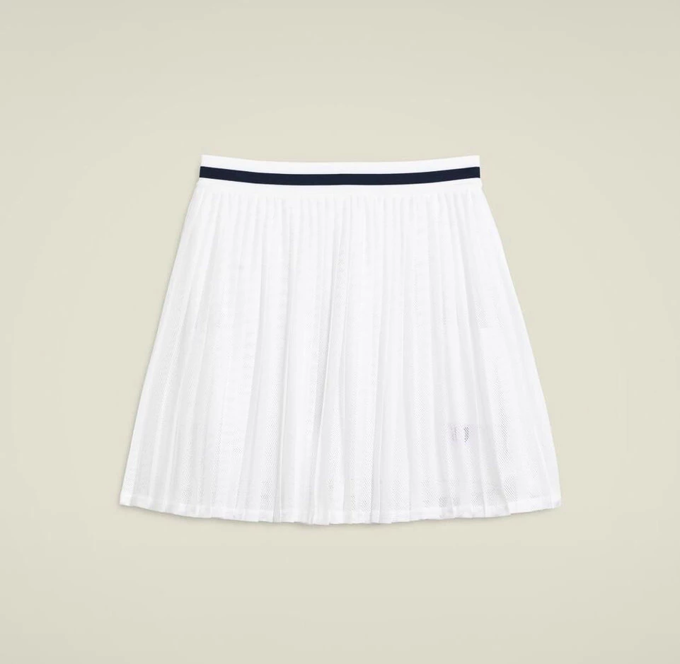 Team Pleated Skirt Women White