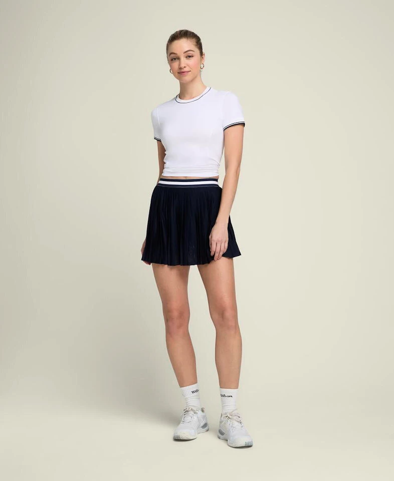 Jupe Plissée Team Femme Marine