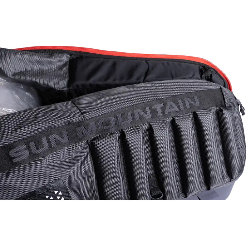 Housse de voyage Kube pour sac de golf steel/noir/rouge