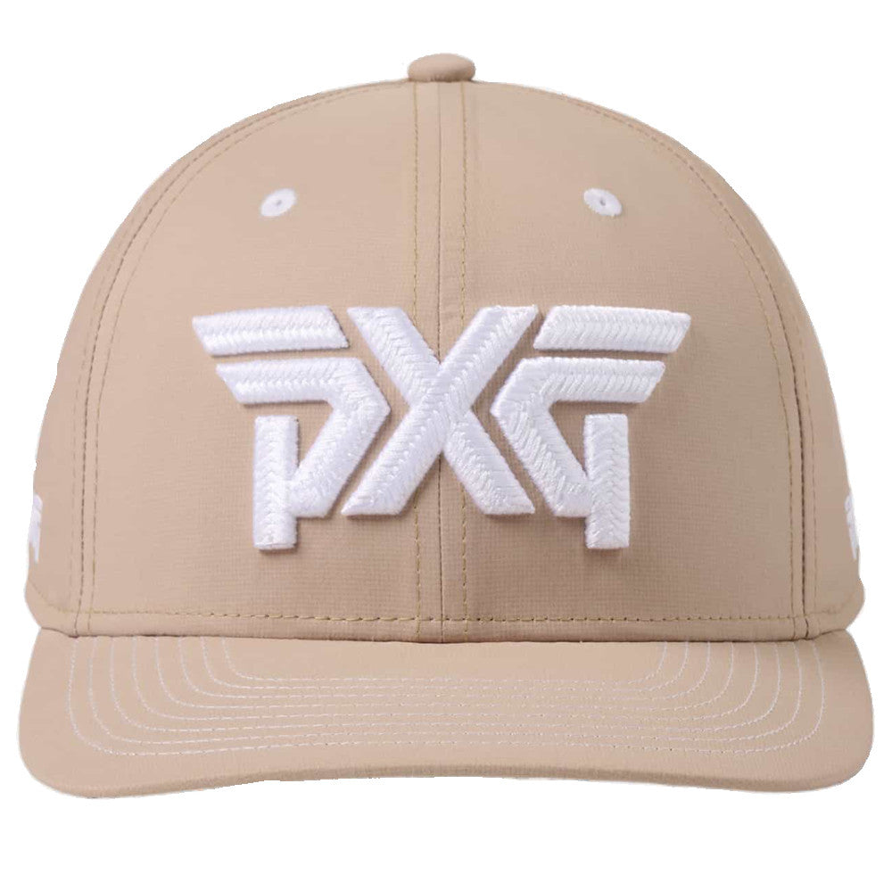 Structured Low Crown Snapback Cap Sand