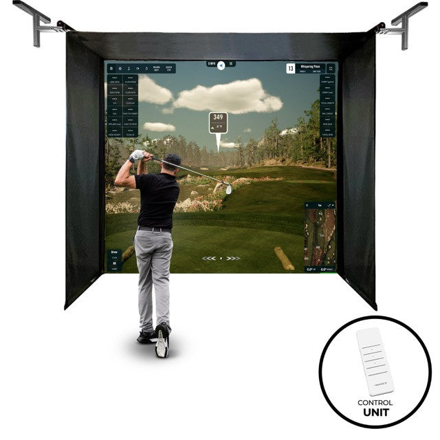 Vanish 13 Retractable Golf Simulator Studio 3.7 x 3 x 1.5 m Remote Control