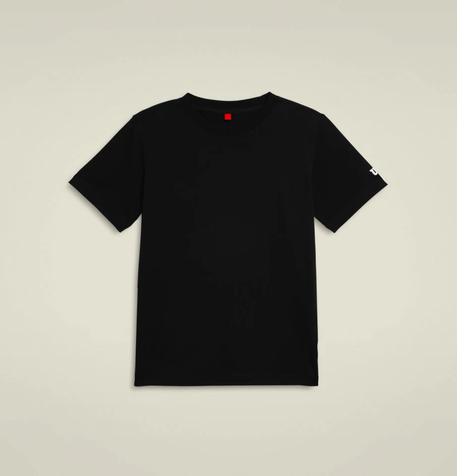 Team Perforated T-Shirt Kinder Schwarz