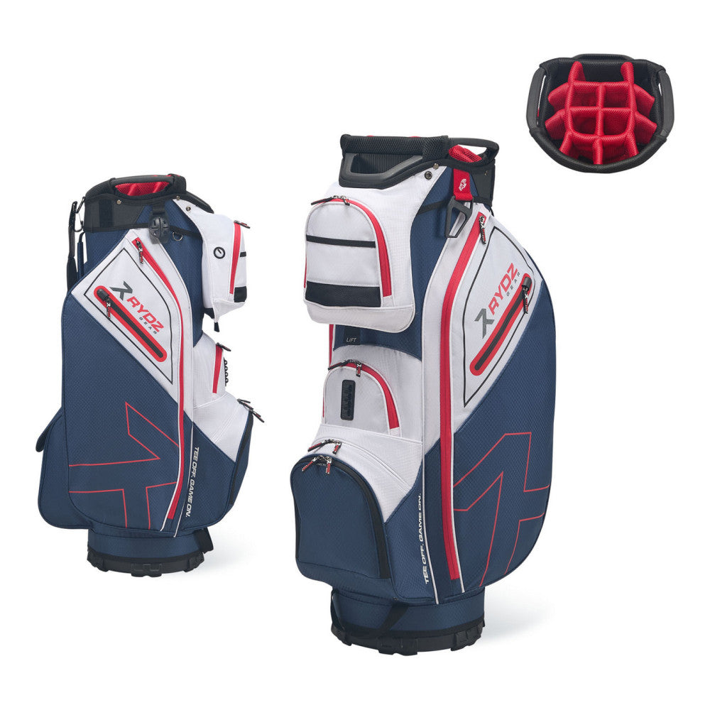 Firestarter Cart Bag Navy/White/Red