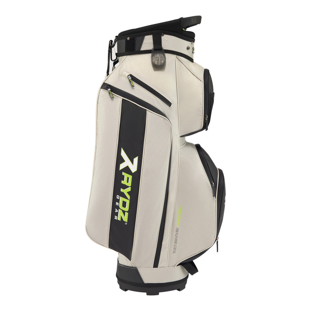 Firebee Water-Resistant Cart Bag Silver/Black/Lime