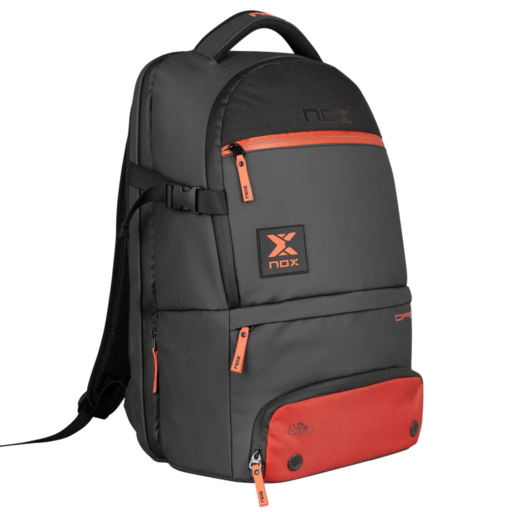 Luxury Open Backpack Black/Red