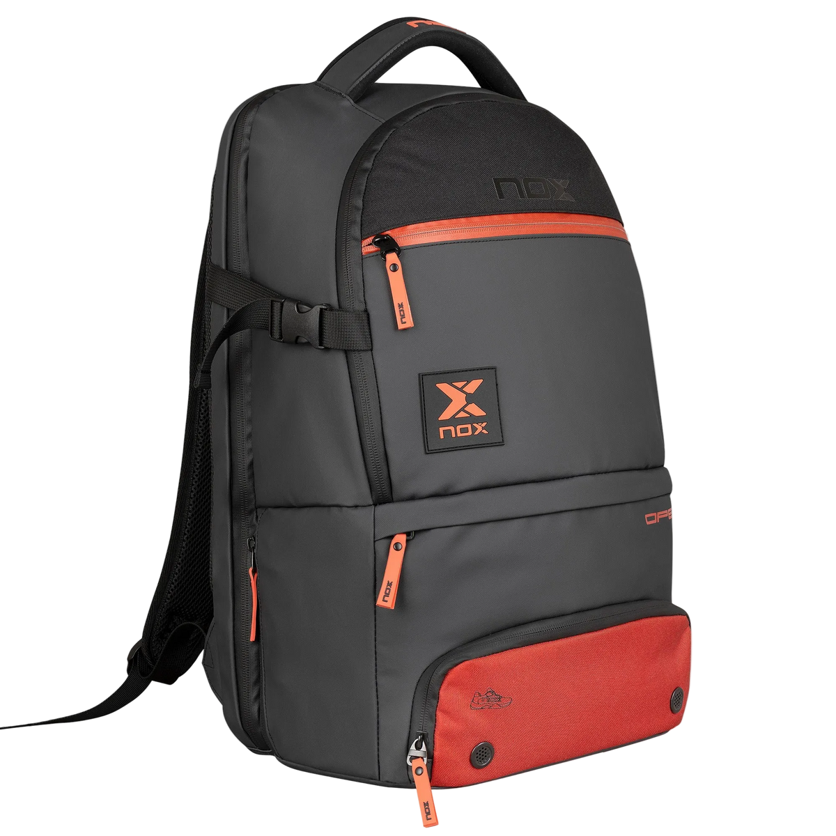 Luxury Open Backpack Black/Red
