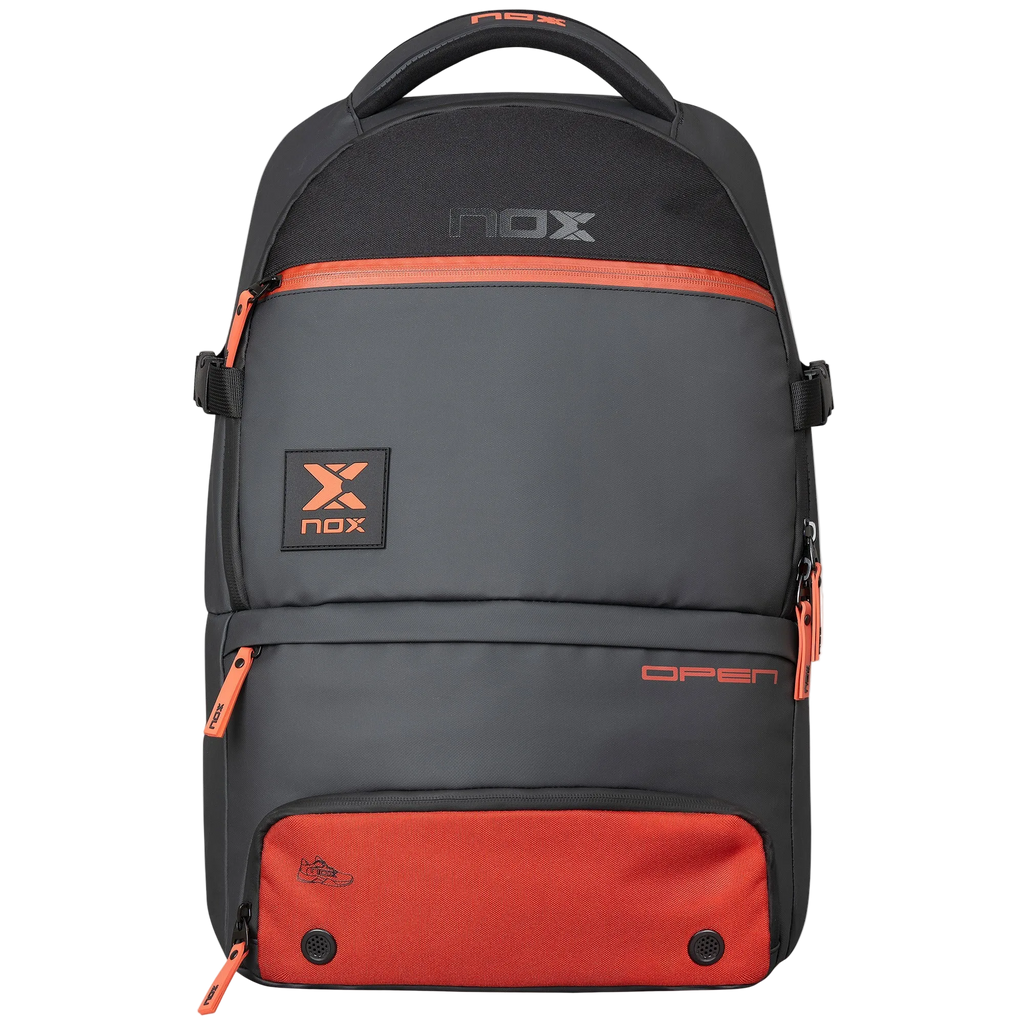 Luxury Open Backpack Black/Red
