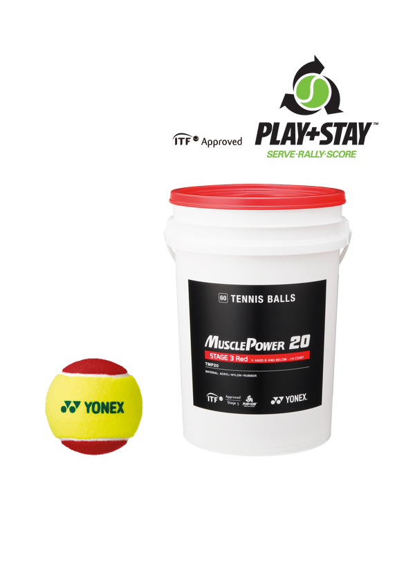 Yonex Muscle Power 20 balles pour enfants 60 pièces