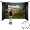 Vanish 16H einfahrbares Golfsimulator-Studio 4,7 x 2,9 x 1,5 m Fernbedienung