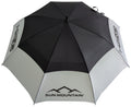 H2NO Golfschirm Automatik UPF 30 Schwarz/Grau