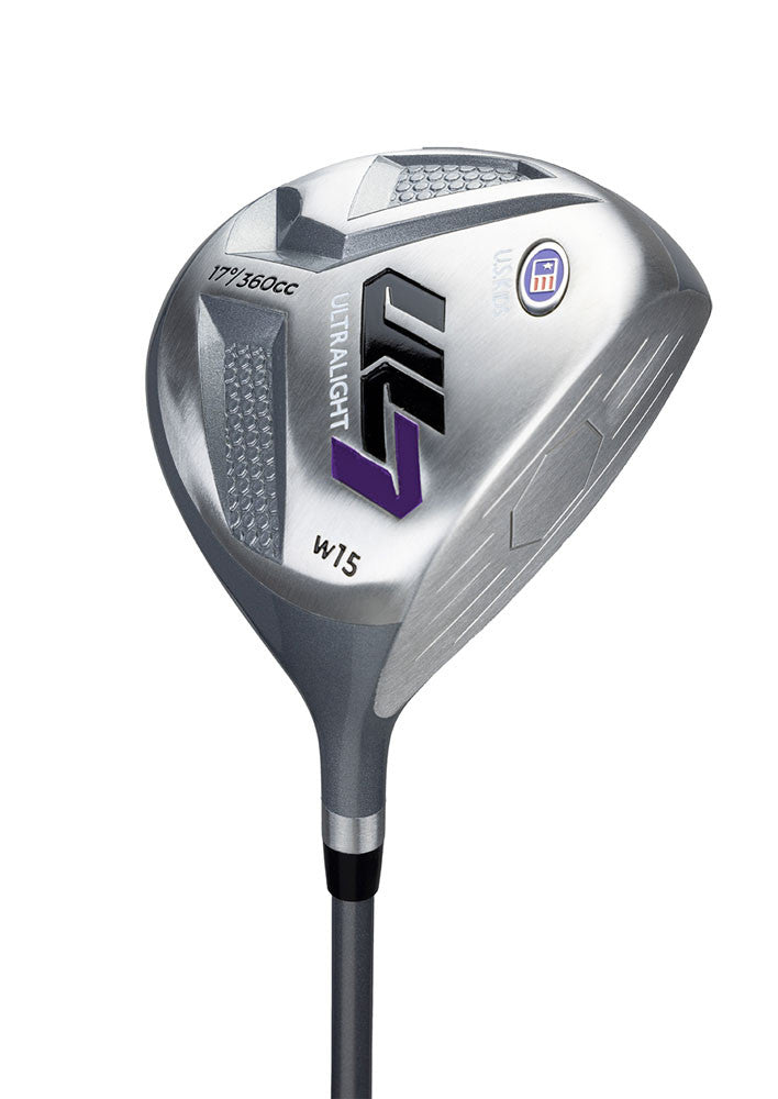 Ensemble de golf pour enfants UL7, 5 clubs, violet, longueur 137–145 cm (54 pouces).