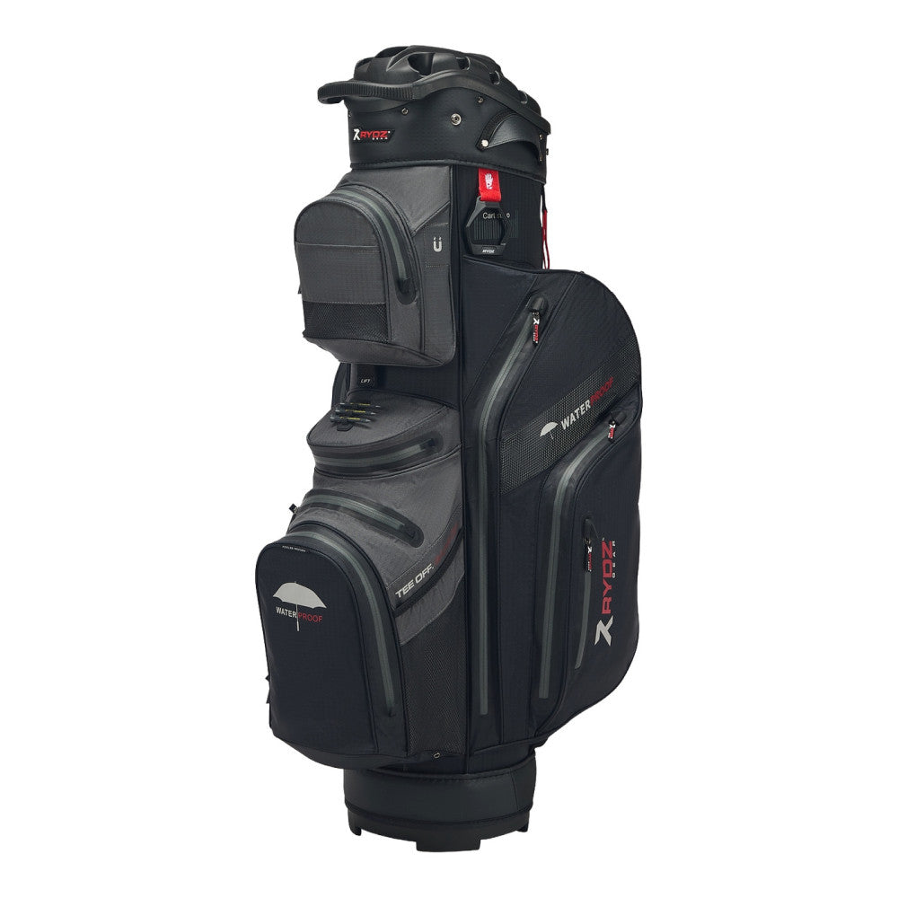 Navigator QO14 Waterproof Cart Bag Black/Charcoal/Red