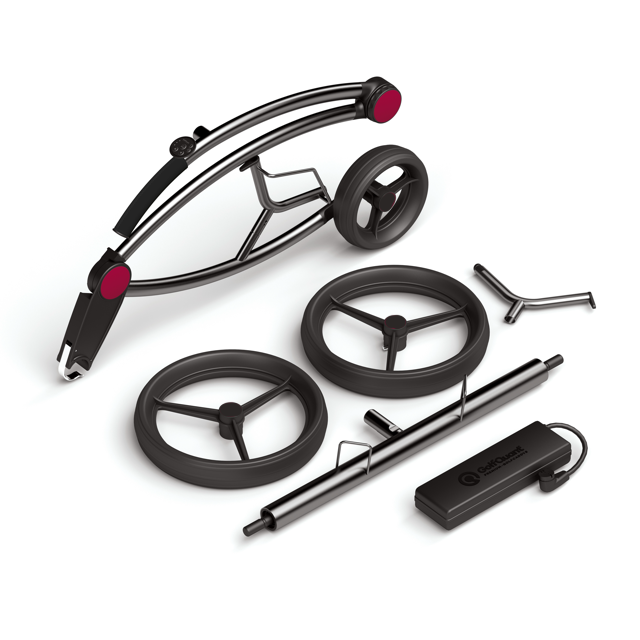 3e Electric Trolley incl. Cover and Accessories Red