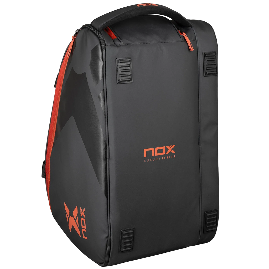 Luxury Open Padel Racket Bag Black/Red