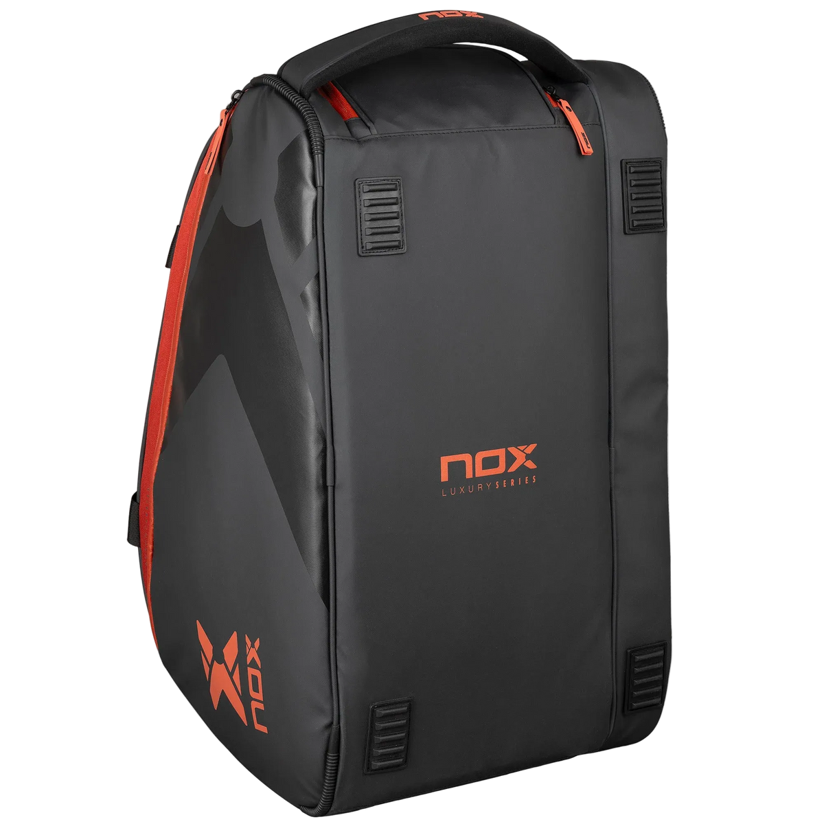 Luxury Open Padel Racket Bag Black/Red