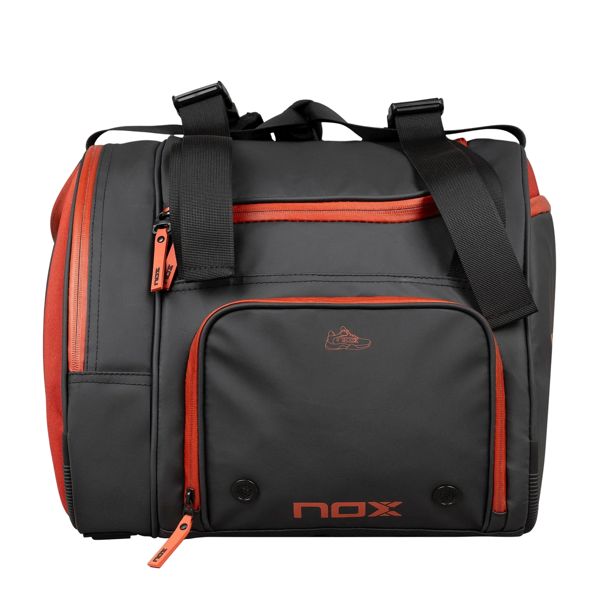 Luxury Open Padel Racket Bag Black/Red