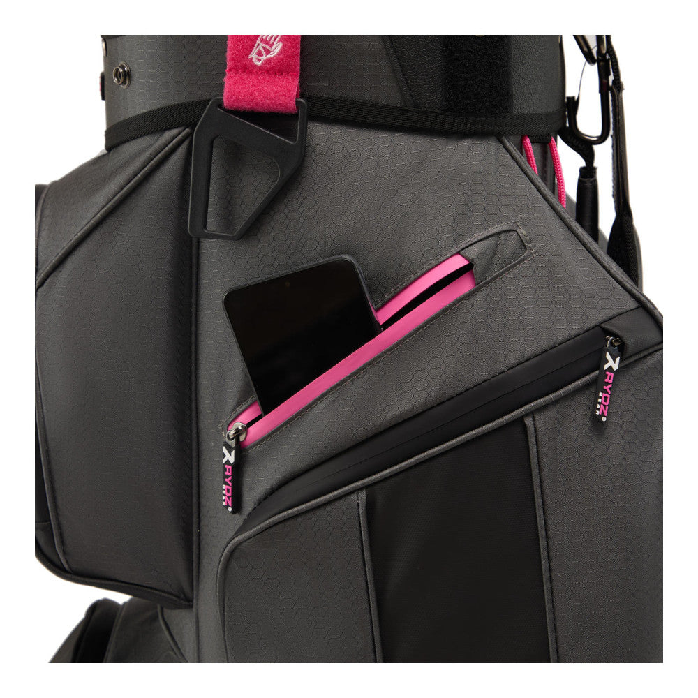 Sac chariot déperlant Firebee gris/noir/rose