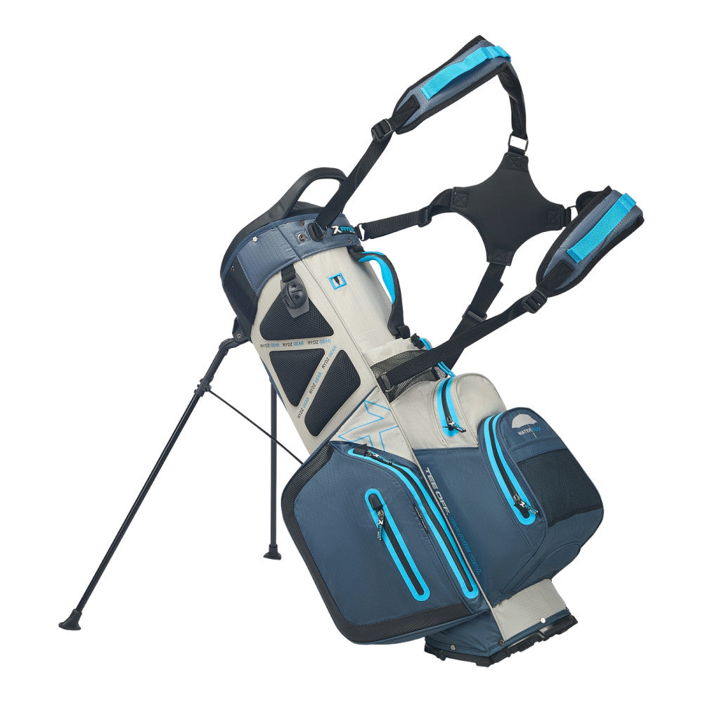 Clipsb 14 Way Waterproof Stand Bag Navy/Silver/Cobalt