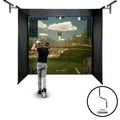 Vanish 13 einfahrbares Golfsimulator-Studio 3,7 x 3 x 1,5 m Handkurbel