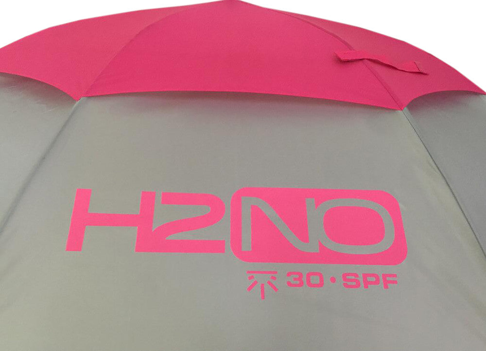H2NO Golfschirm Automatik UPF 30 Pink/Grau
