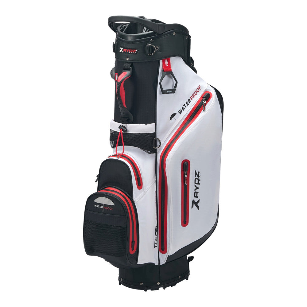 Clipsb 14 Way Waterproof Stand Bag Black/White/Red