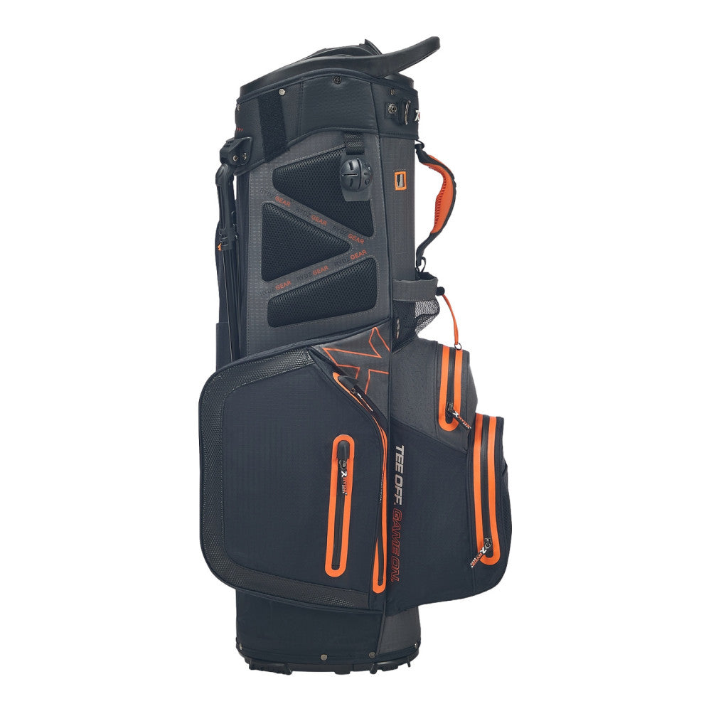 Clipsb 14 Way Waterproof Stand Bag Black/Charcoal/Orange
