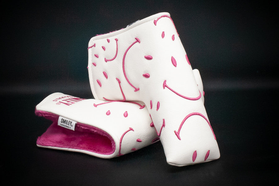 Blade Putter Headcover Weiss/Pink