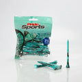 Pride Novelty Holztees Paint Splatter Türkis/Schwarz 3 1/4" 45er Pack