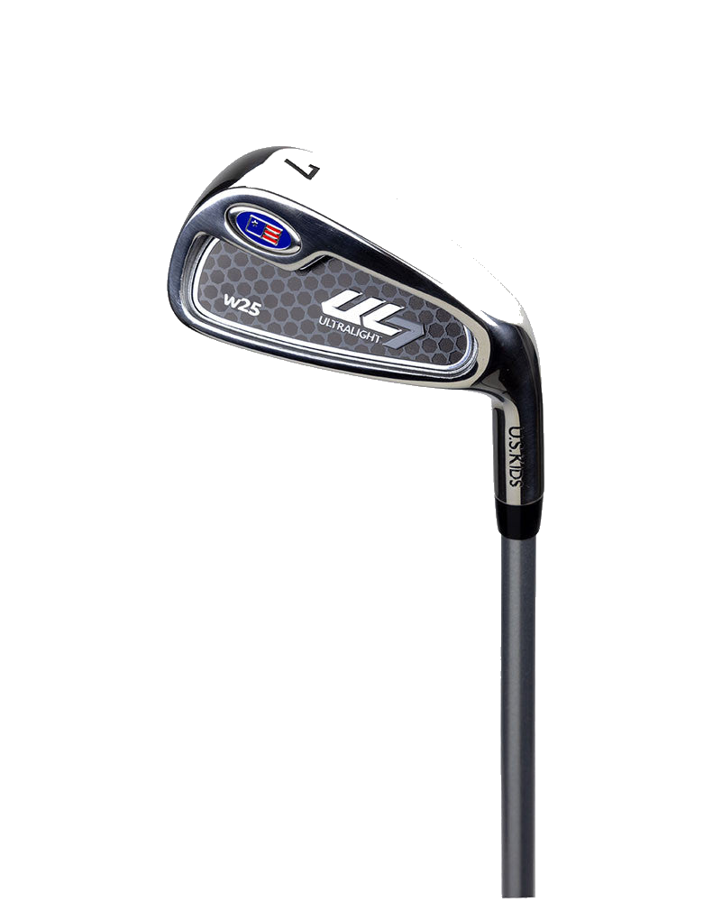 Kinder Golfset UL7 Set 42" (107–115 cm) 4 Schläger Gelb, Produktbild 2, transparenter Hintergrund