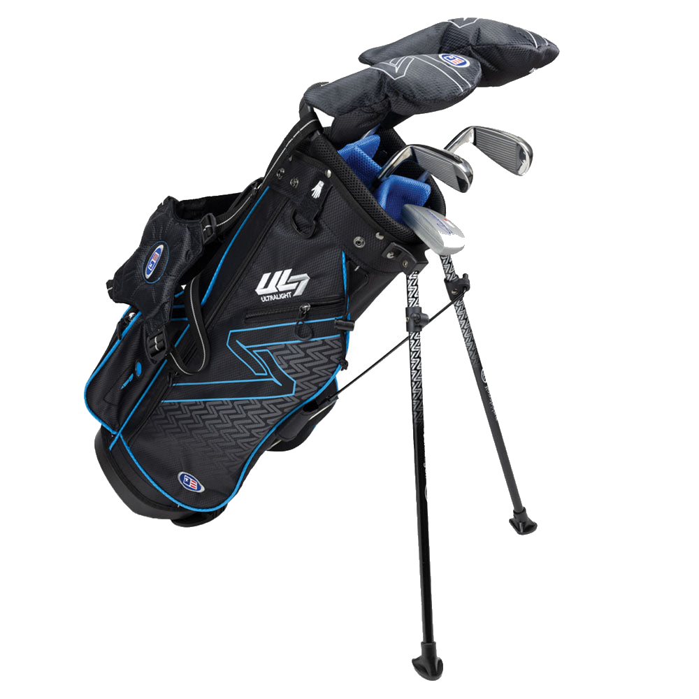Kinder Golfset UL7 Set 48" (122–130 cm) 5 Schläger Türkis, Produktbild 1, transparenter Hintergrund