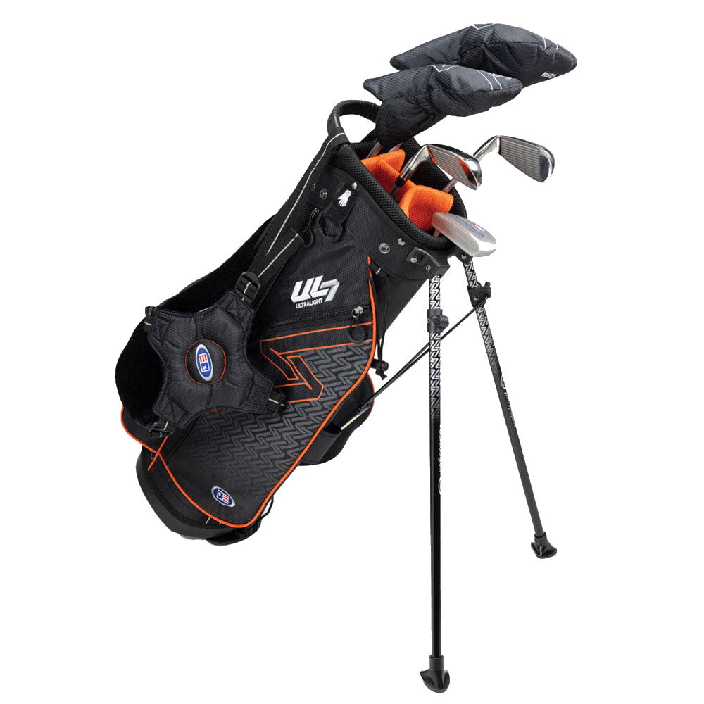 Kinder Golfset UL7 Set 51" (130–137 cm) 5 Schläger Orange, Produktbild 1, transparenter Hintergrund