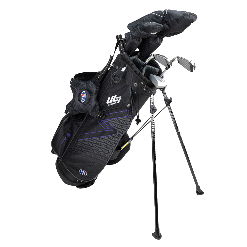 Kinder Golfset UL7 Set 54" (137–145 cm) 5 Schläger Violett, Produktbild 1, transparenter Hintergrund