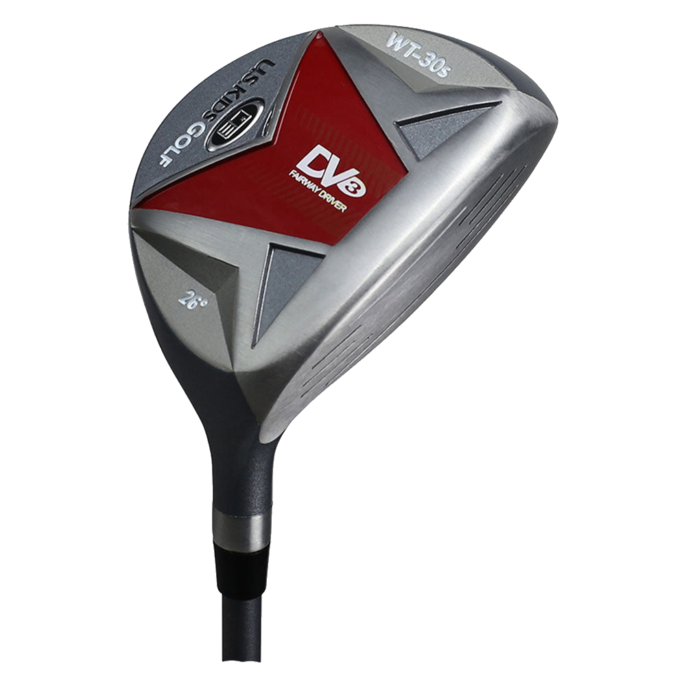 Ultralight Junior Fairway Wood 39" (100–107 cm) Rot, Produktbild 1, transparenter Hintergrund