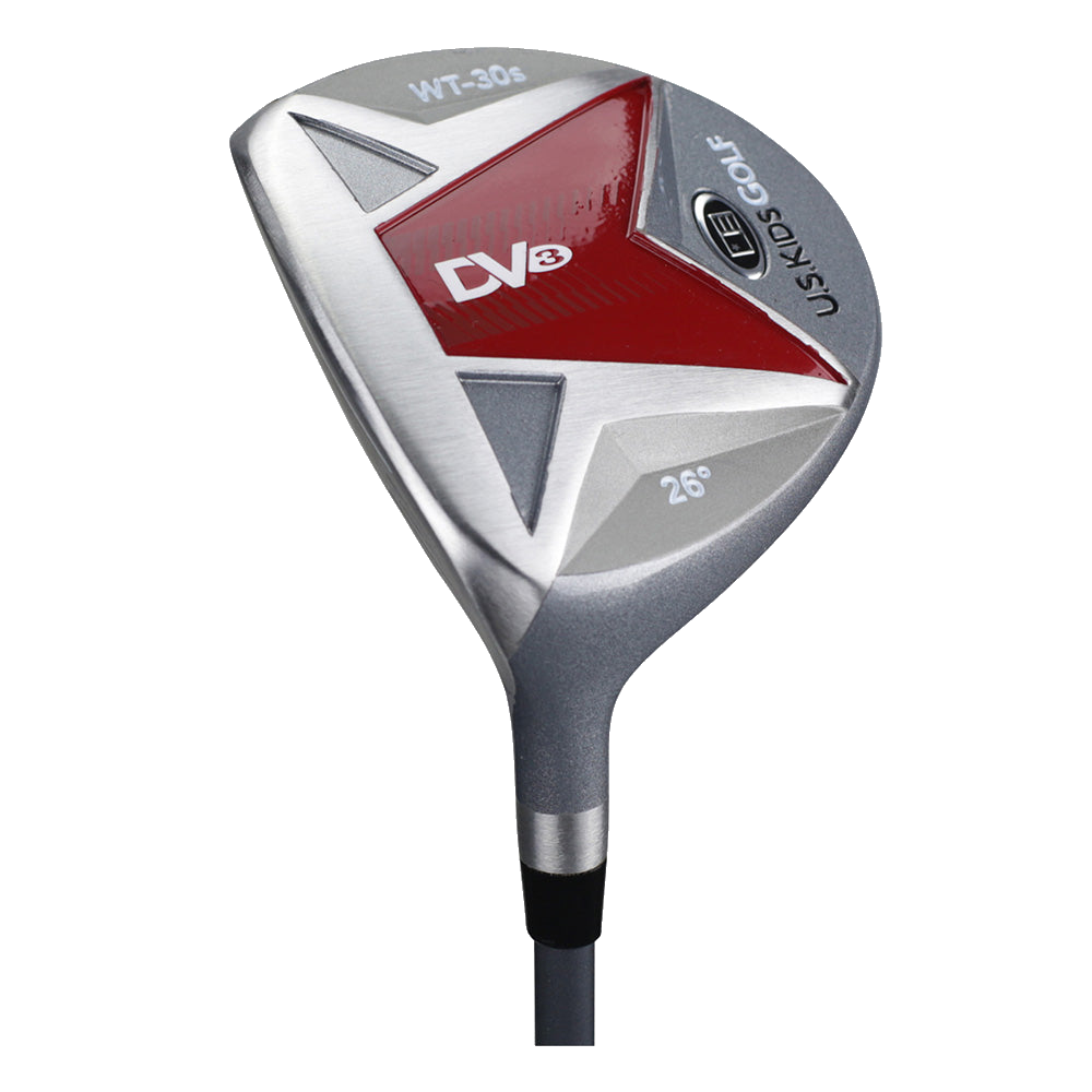 Ultralight Junior Fairway Wood 39" (100–107 cm) Rot, Produktbild 2, transparenter Hintergrund