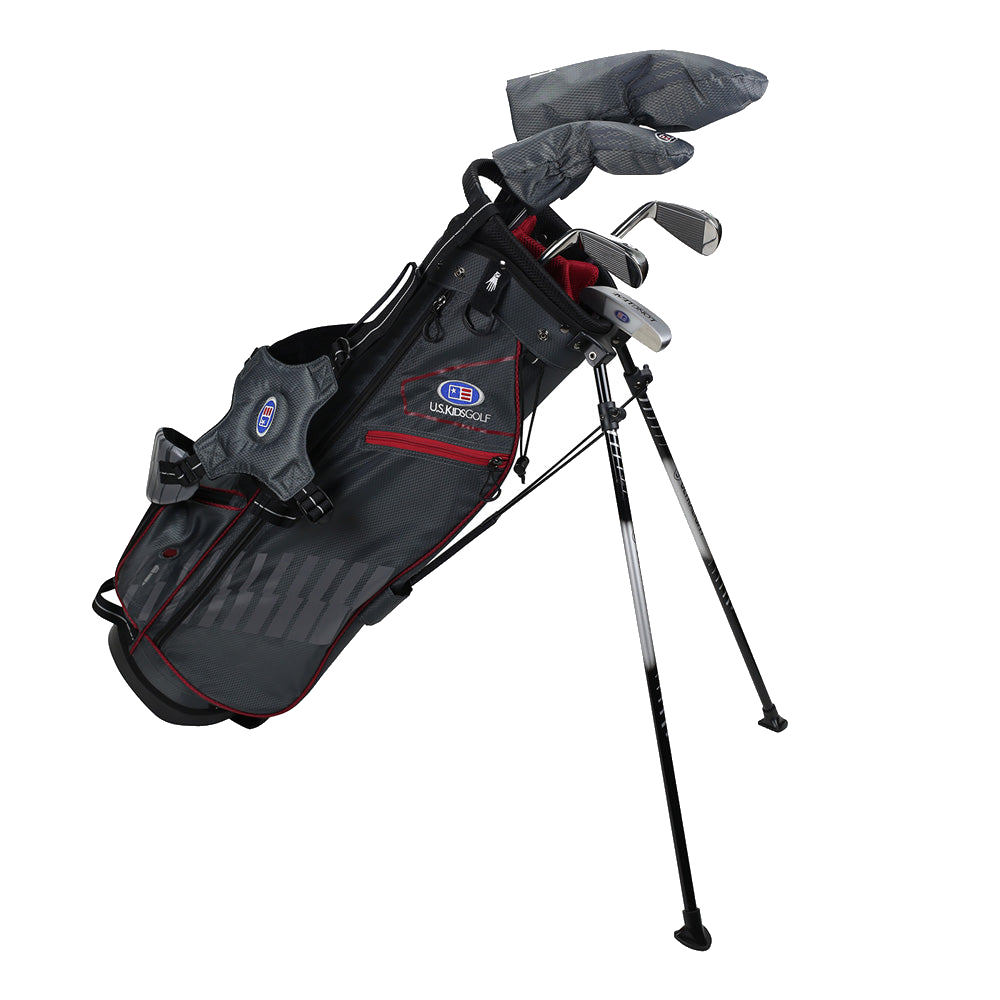 Kinder Golfset Ultralight Set 60" (152–160 cm) 5 Schläger Bordeaux, Produktbild 1, transparenter Hintergrund