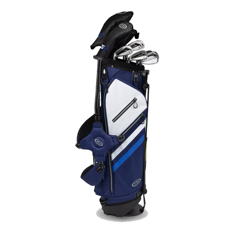 Kinder Golfset TS5 Set 57" (145–152 cm) 10 Schläger Navy, Produktbild 2, transparenter Hintergrund