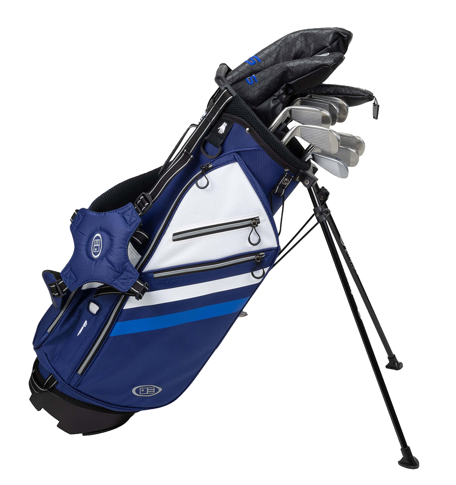 Kinder Golfset TS5 Set 60" (152–160 cm) 10 Schläger Navy, Produktbild 1, transparenter Hintergrund