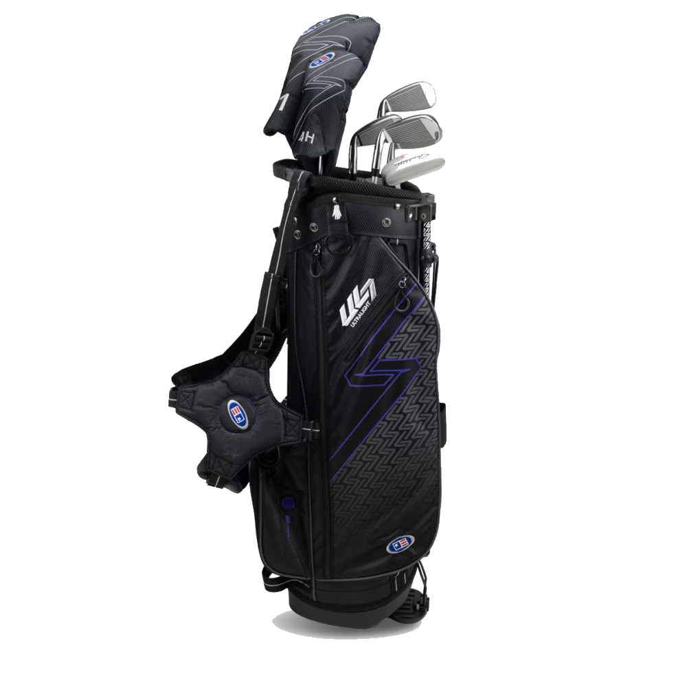 Kinder Golfset UL7 Set 60" (152–160 cm) 7 Schläger Bordeaux, Produktbild 1, transparenter Hintergrund