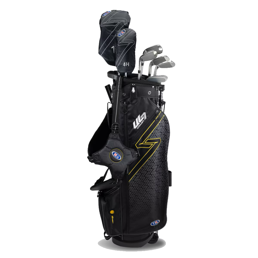 Kinder Golfset UL7 Set 63" (160–168 cm) 7 Schläger Gold, Produktbild 1, transparenter Hintergrund
