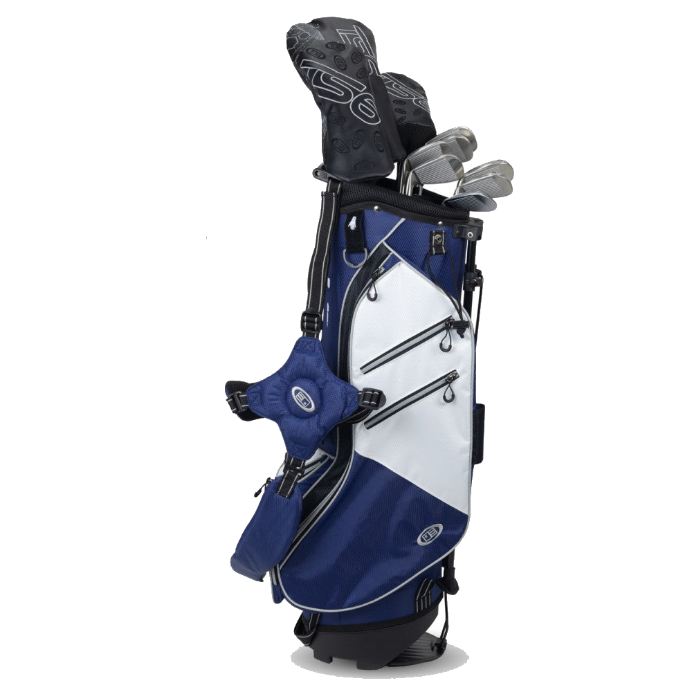 Kinder Golfset TS6 Set 54" (137–145 cm) 10 Schläger Navy, Produktbild 2, transparenter Hintergrund