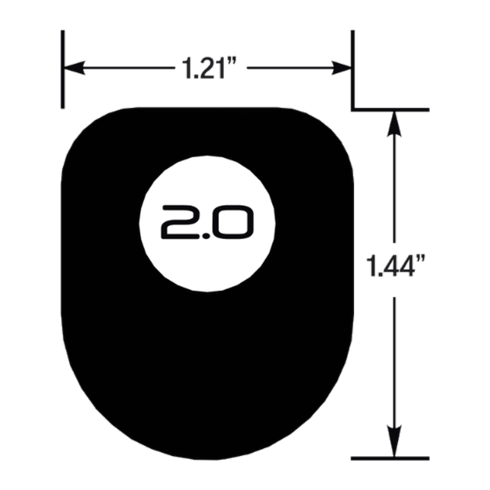 Grip de putter Zenergy Claw 2.0 63g blanc/noir
