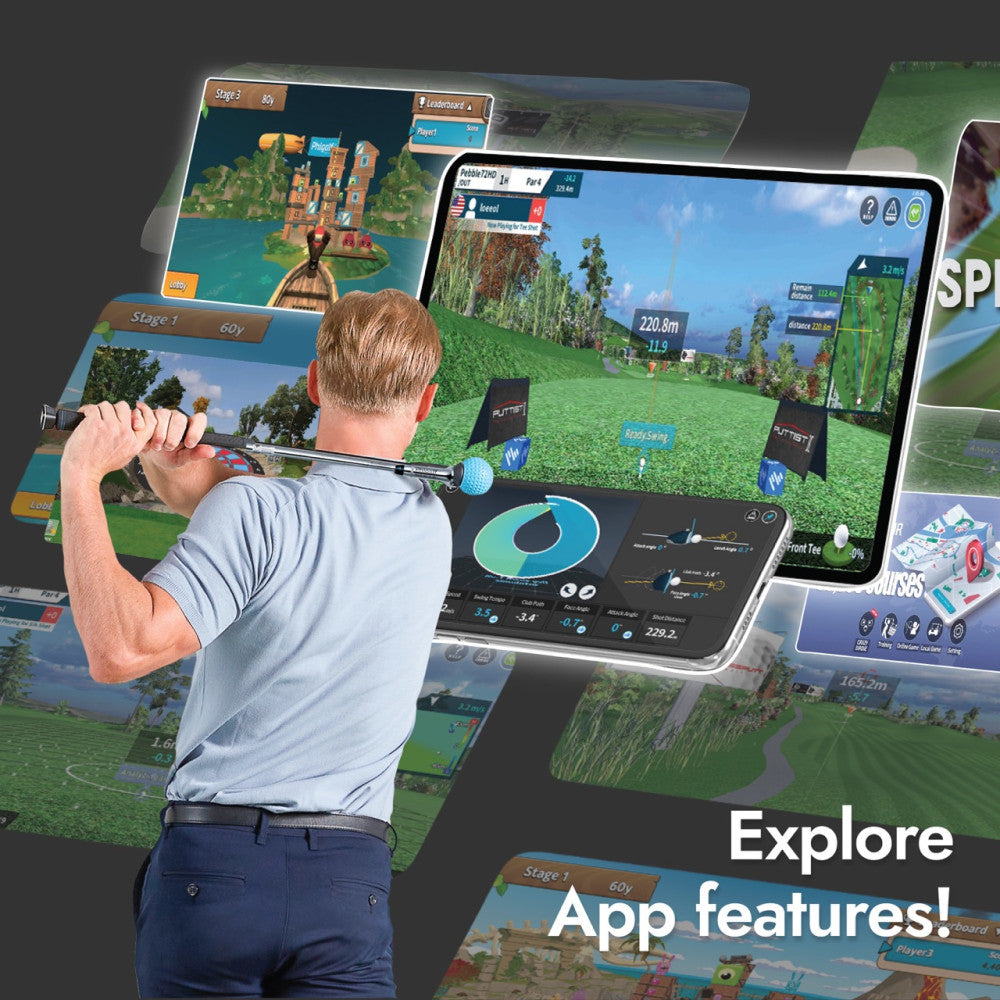 2 Flex Golfsimulator für Zuhause und unterwegs