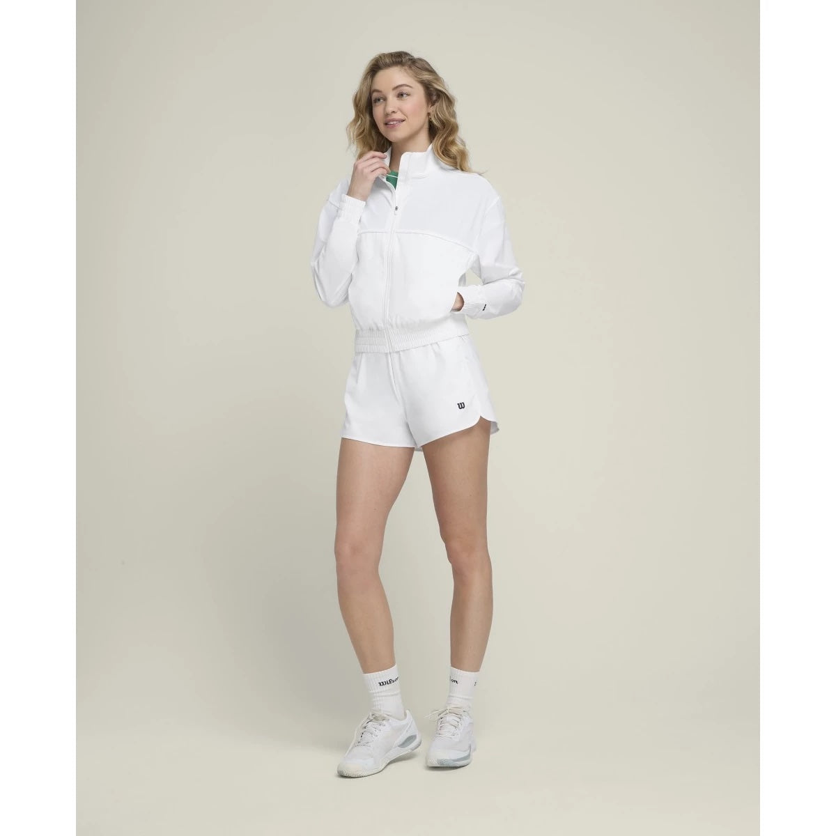 Team Warm-Up Jacke Damen Weiss