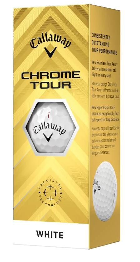 Chrome Tour (2024) DZ White Golf Balls