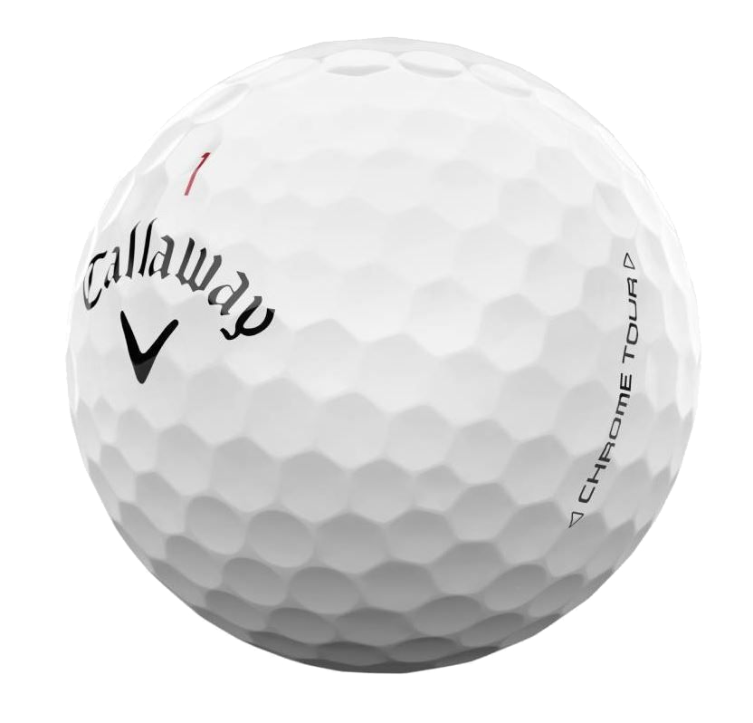 Balles de golf Chrome Tour (2024) blanches (douzaine)