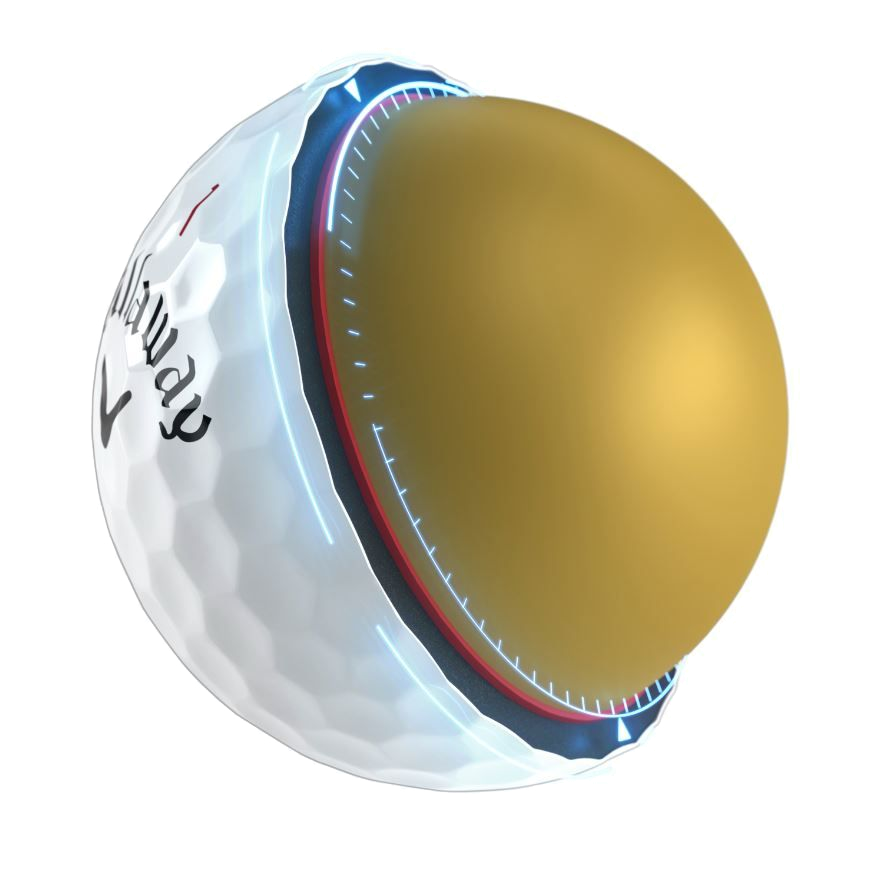 Balles de golf Chrome Tour (2024) blanches (douzaine)