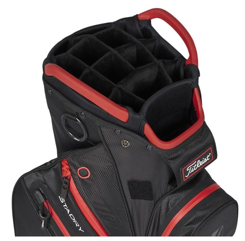 14 Stadry Cartbag Schwarz/Rot